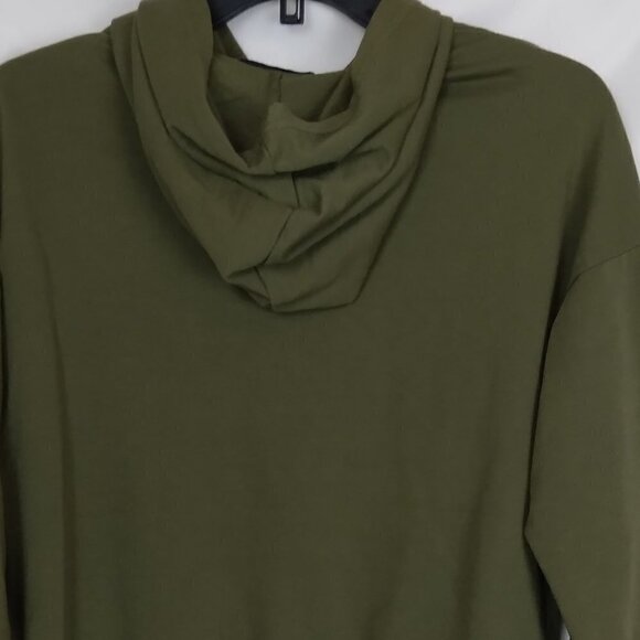 Jolie & Joy | Olive Army Green Distressed Hoodie | Size S - Picture 5 of 7